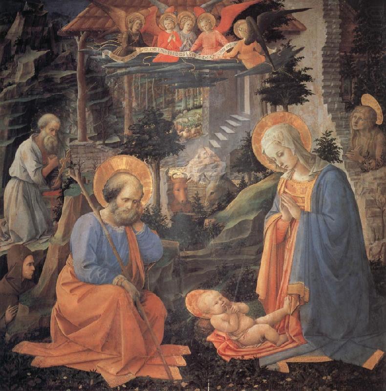 The Adoration of the Infant jesus, Fra Filippo Lippi